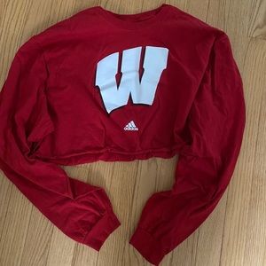 Cropped Wisconsin crewneck